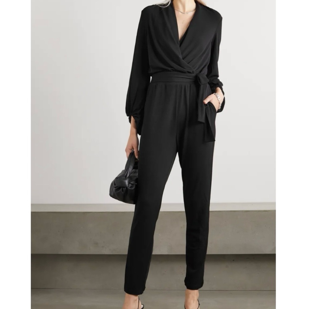 NWT By Malene Birger Black Jumpsuit Sz L Editha